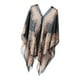 thumbnail image 5 of Vestido de playa de gasa suave sin mangas para mujer, accesorios, chal suelto con frente abierto Negro, 5 of 8