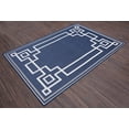 thumbnail image 3 of Oriental Area Rug - 5 ft. 3 in. x 7 ft. 6 in., Navy, Waterproof Floor Rug with UV Protected Surface for Patio, Garden, Backyards, 3 of 8