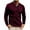Wine, variant on Dovford Long Sleeve Henley Shirts for Men Casual Lightweight Cotton Blend Tshirt Fashion Pullover 3-Button T-Shirt with Pocket