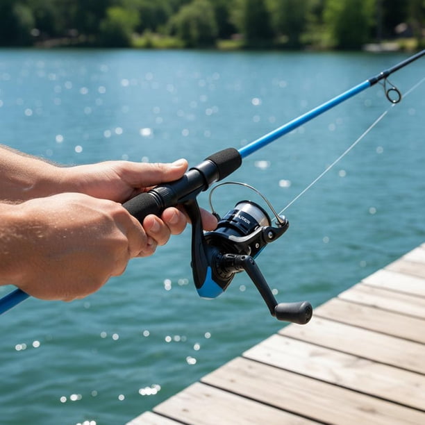 banord fishing pole B&M Fish-Pole Reel Combo 12' 3 Earrings with Open Loop insert guides. Ball Bearings & Gear Ratio:12+1 & 5.9:1 5PC Catfish Rigs Catfish