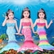 thumbnail image 5 of Conjunto de disfraz de falda de princesa para niña, ropa de baño para niña, cola de sirena de verano, 5 of 5