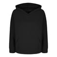 thumbnail image 5 of Sevevn Women's Fashion Casual New Solid Color Hoodie Long Sleeve Top Black XL Clearance Sales Online Deals, 5 of 7