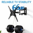thumbnail image 3 of 14-55 inch Full Motion TV Wall Mount with Swivel and Articulating Tilt Arm TV Wall Bracket, 3 of 12