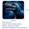 thumbnail image 5 of Starry Dinosaur Square Gaming Mousepad Desk Mat Non-Slip Rubber Bottom Printed 8.3x9.8 Inch Suitable for Office and Gaming, 5 of 6