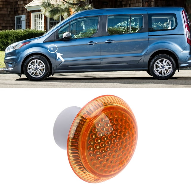 2Pcs Turn Signal Cover Replacement Side Marker Light Housing for 2010-2021 OEM 9T1Z 13K376 A Compatible Lampshade Set