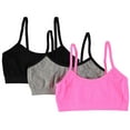 thumbnail image 1 of Only Girls Big Girls 6-14 Bralettes 3-Pack (Pink X-Large), 1 of 1