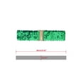 thumbnail image 3 of Cinturones Anchos para Mujeres INSPIRE CHIC con Hebillas de Interbloqueo y Decoración de Lentejuelas, Cinturones Brillantes y Elásticos, 2 PZS Verde, 3 of 6