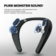 thumbnail image 2 of Monster Boomerang Altavoz Bluetooth con banda para el cuello, Altavoz para el cuello Bluetooth inalámbrico, tiempo de reproducción de 12 horas, sonido estéreo 3D verdadero, ropa de sonido portátil, IP, 2 of 5