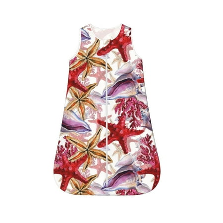 

Cauagu Coral Reef for Infant Wearable Blanket Unisex Girl Boy Swaddle Transition Sack - Newborn Essentials Sleep Clothes-Medium