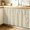 Beige, variant on Dense Floral Fields Cabinet Curtains for Kitchen 28"W x 51"L, Rustic Beige Blossom Vines Floral Borders Under Sink Skirt Magic Tape Short Curtain Decorative Privacy Panel for Pantry Cabinet Opening
