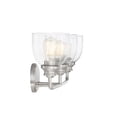 thumbnail image 5 of Vale 3-Light Bathroom Vanity Light in Satin Nickel, 5 of 6