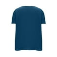 thumbnail image 5 of Mittory Womens Dressy Casual Blouses Asymmetrical V Neck Business Work Tops Ruffle Sleeve Summer Shirts, 5 of 7