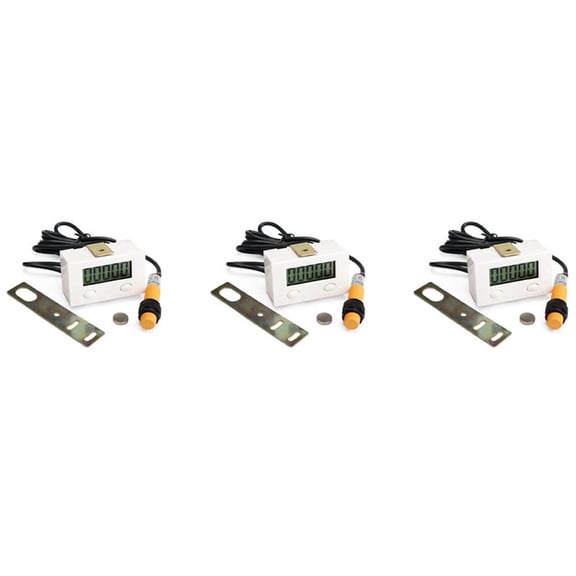 3X 0-99999 LCD Digital Display Electronic Counter Punch Magnetic Induction Proximity Switch Reciprocating Counter
