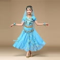 thumbnail image 5 of Fshinging Baby Girls Dresses Summer Belly Dance for Girls Sequin Dance Carnival Set Vacation Dress Size M, 5 of 5