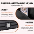 thumbnail image 3 of VEVOR 36 Graded Sports Card Display Case, 30.5x24.3x2.1 in, Baseball Card Display Frame with 98% UV Protection Clear View PC Glass, Lockable Wall Cabinet for Football Basketball Hockey Trading Card, 3 of 9
