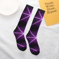 thumbnail image 6 of Womens Halloween Spider Web Knee High Socks Comfy Thermal Boot Long Socks, 6 of 7