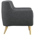thumbnail image 3 of Fauteuil de Remarque LexMod, Gris, 3 of 5