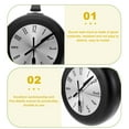 thumbnail image 5 of AURARMLET 1Set Kitchen Theme Black Metal Hanging Clock Round Frying Pan Wall Clock Silent Sweep, 5 of 8