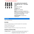 thumbnail image 2 of Front and Rear Strut Assembly Kit - Compatible with 1992 - 1994 Toyota Camry 1993, 2 of 2