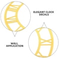 thumbnail image 3 of SHOWERORO Round Golden Acrylic Clock Face Diy For Home Interior And Hotel Managers 2Pcs, 3 of 8