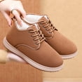 thumbnail image 4 of SYMOID Womens Coffee Casual Mid-Top Shoes - Pl-Sh Lined Warm Comfortable for Autumn Winter Daily Wear (Us Sizes 5.5-9),Size 38, 4 of 8