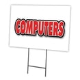 thumbnail image 1 of SignMission C-2436-DS-Computers 24 x 36 Po Signe et Pieu de Jardin pour Ordinateurs, 1 of 1