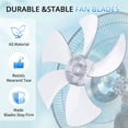 thumbnail image 5 of Ktaxon 16" Pedestal Fan with Remote for Bedroom, Living Room, Office, Adjustable Height, Dual-Layered Blades, 3 Speeds, 3 Modes, Timer, Tilt Head,Black, 5 of 9