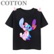 thumbnail image 3 of Camiseta de algodón de moda para niños y niñas con cuello redondo y manga corta de Disney Anime Stitch Angel, 3 of 5