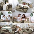 thumbnail image 5 of Western Texas Star Barn Duvet Cover Set Full Size, Rustic Retro Wood Grain 4 Piece Soft Microfiber Bedding Set with 1 Duvet Cover, 1 Flat Sheet, 2 Pillowcases, 5 of 9