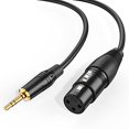 thumbnail image 2 of CableCreation 3.5 mm (1/8 pulgadas) Cable macho estéreo a XLR, 6 pies/negro, 2 of 2