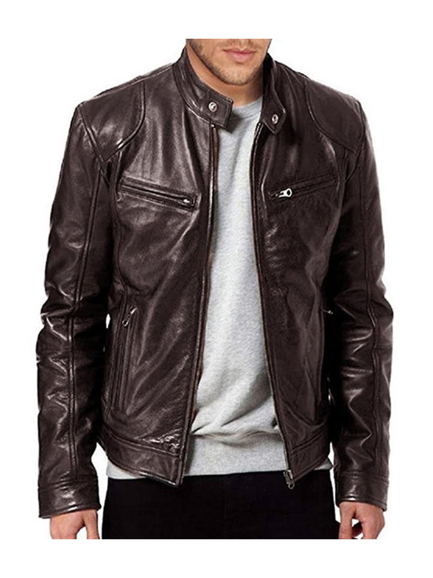 Fashion lambskin leather motorcycle coat| 100% polyester lambskin leather motorcycle  coat