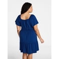 thumbnail image 2 of Terra & Sky Women's Plus Tiered Mini Dress, Sizes 0X-5X, 2 of 5