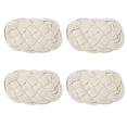 thumbnail image 1 of Now Designs Posavasos de cuerda náutica de ganchillo, juego de cuatro, posavasos absorbentes para protección de mesa, 1 of 5
