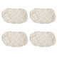 thumbnail image 1 of Now Designs Posavasos de cuerda náutica de ganchillo, juego de cuatro, posavasos absorbentes para protección de mesa, 1 of 5