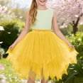 thumbnail image 2 of Ruyang Baby Girls Solid Skirt Elastic Waist Fluffy Multi Layered Tulle Tutu Skirt Kids Halloween Party Dress‑Up Bottoms, 2 of 4