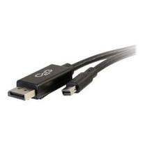 C2G 54301 Mini DisplayPort to DisplayPort Adapter Cable M/M, 8K UHD Compatible, Black (6 Feet, 1.82 Meters)