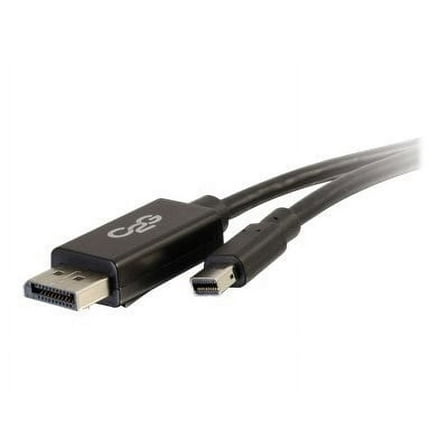 C2G 54301 Mini DisplayPort to DisplayPort Adapter Cable M/M, 8K UHD Compatible, Black (6 Feet, 1.82 Meters)