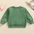 thumbnail image 3 of Toddler Baby Boys Girls Pullover Long Sleeve Babe Letters Print Sweatshirt Tops Fall Winter Clothes, 3 of 6