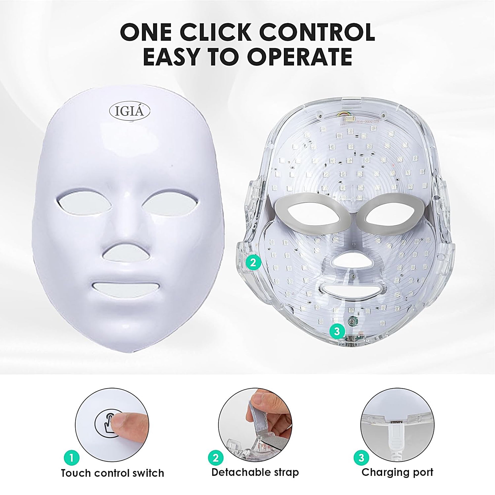 LED Facial Therapy Mask - Walmart.com