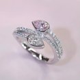 thumbnail image 5 of K-KED Women 925 Silver Filled Cubic Zircon Rings Elegant Wedding Delicate Jewelry Sz 6-10-7, 5 of 5