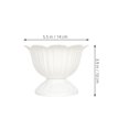 thumbnail image 2 of SEWCHICS 2 Pcs Jardinières Urne en Plastique Blanc pour Rangement de Plantes Intérieur et Extérieur Sans Sol, 2 of 8