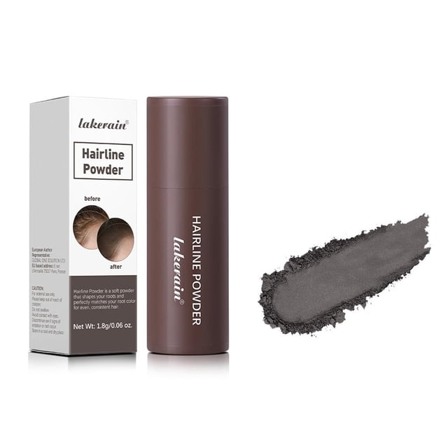 Waterproof Hairline Shadow Powder Stick for Root Touch-Up & Thinning Hair - Unisex, Natural Cover-Up & Edge Control