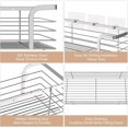 thumbnail image 3 of Adhesive Shower Caddy, Shower Shelf, Rustproof SUS304 Stainless Steel Shower Organizer Storage, Large Capacity for Kitchen Bathroom Accessories, Shamp, 3 of 3