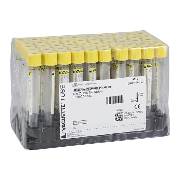 Vacuette Collection Tube 6.5mL 13x100mm 1200/Ca