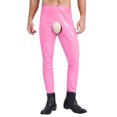 thumbnail image 3 of Lencería masculina de cintura alta, pantalones largos de látex, mallas sin entrepierna de charol brillante, leggings con cintura elástica, ropa de club, 3 of 5