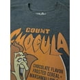 thumbnail image 2 of Tee Luv Count Chocula Monster Cereal Faded Mascot Charcoal Heather T-Shirt (Men's) (XL), 2 of 6