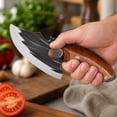 thumbnail image 5 of Boning Knife, High Carbon Steel Butcher Knife with Curved Blade for Meat Cutting, Trimming & Filleting, Full Tang Kitchen Knife for BBQ & Camping, 1Pack A, 5 of 6