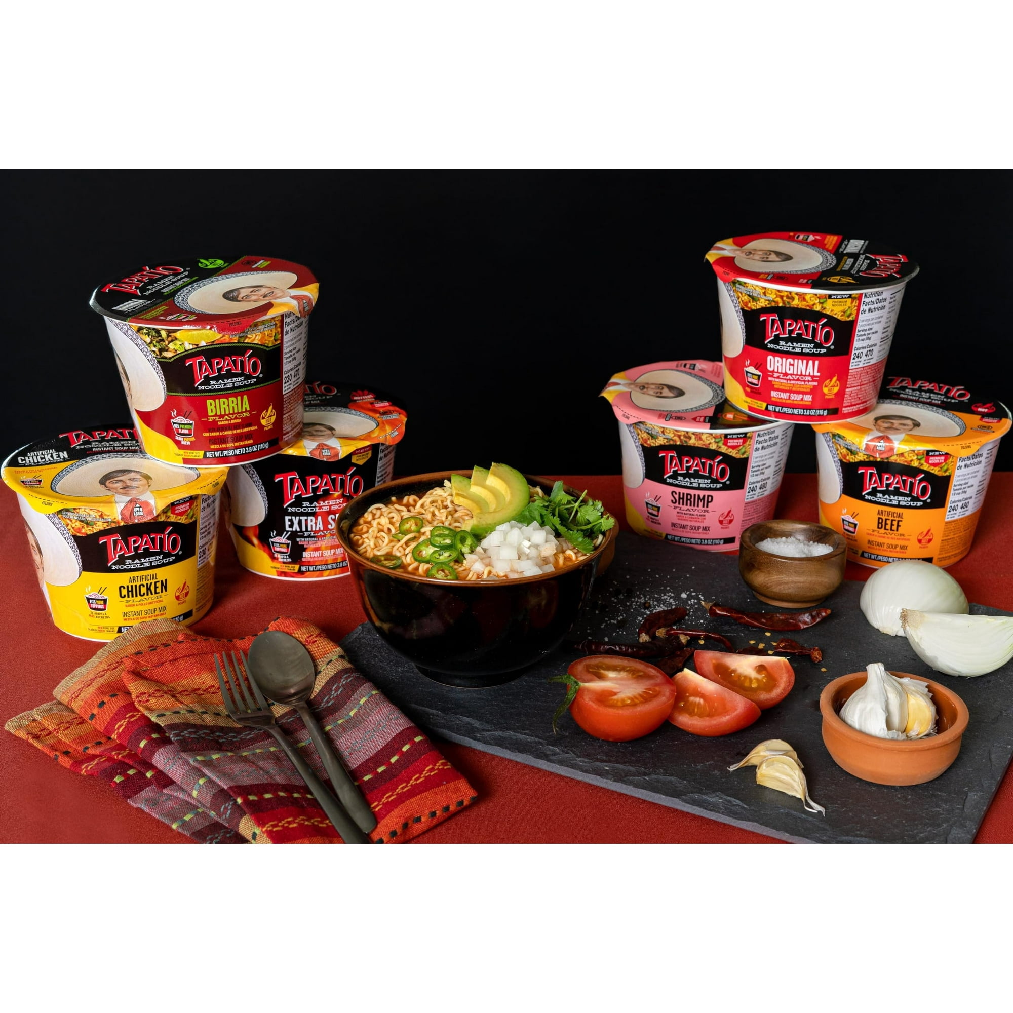 Tapatio Extra Spicy Ramen Noodle Soup, 3.88 Oz (Pack of 12)