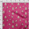 thumbnail image 3 of oneOone Viscose Chiffon Magenta Fabric Kawai Sewing Craft Projects Fabric Prints By Yard 42 Inch Wide, 3 of 5
