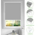 thumbnail image 4 of LUCKUP Cordless Blackout Roller Shades for Windows, Room Darkening Pull Down Roller Blinds, Thermal Insulated Privacy Saving Energy Window Shades for Home Office, 33" W x 72" L, Grey, 4 of 6
